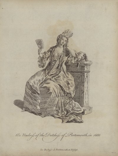 Déshabillé de la duchesse de Portsmouth en 1666 - English School